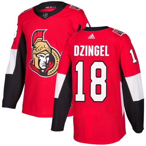 Adidas Men Ottawa Senators #18 Ryan Dzingel Red Home Authentic Stitched NHL Jersey->ottawa senators->NHL Jersey